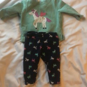 2 piece unicorn outfit